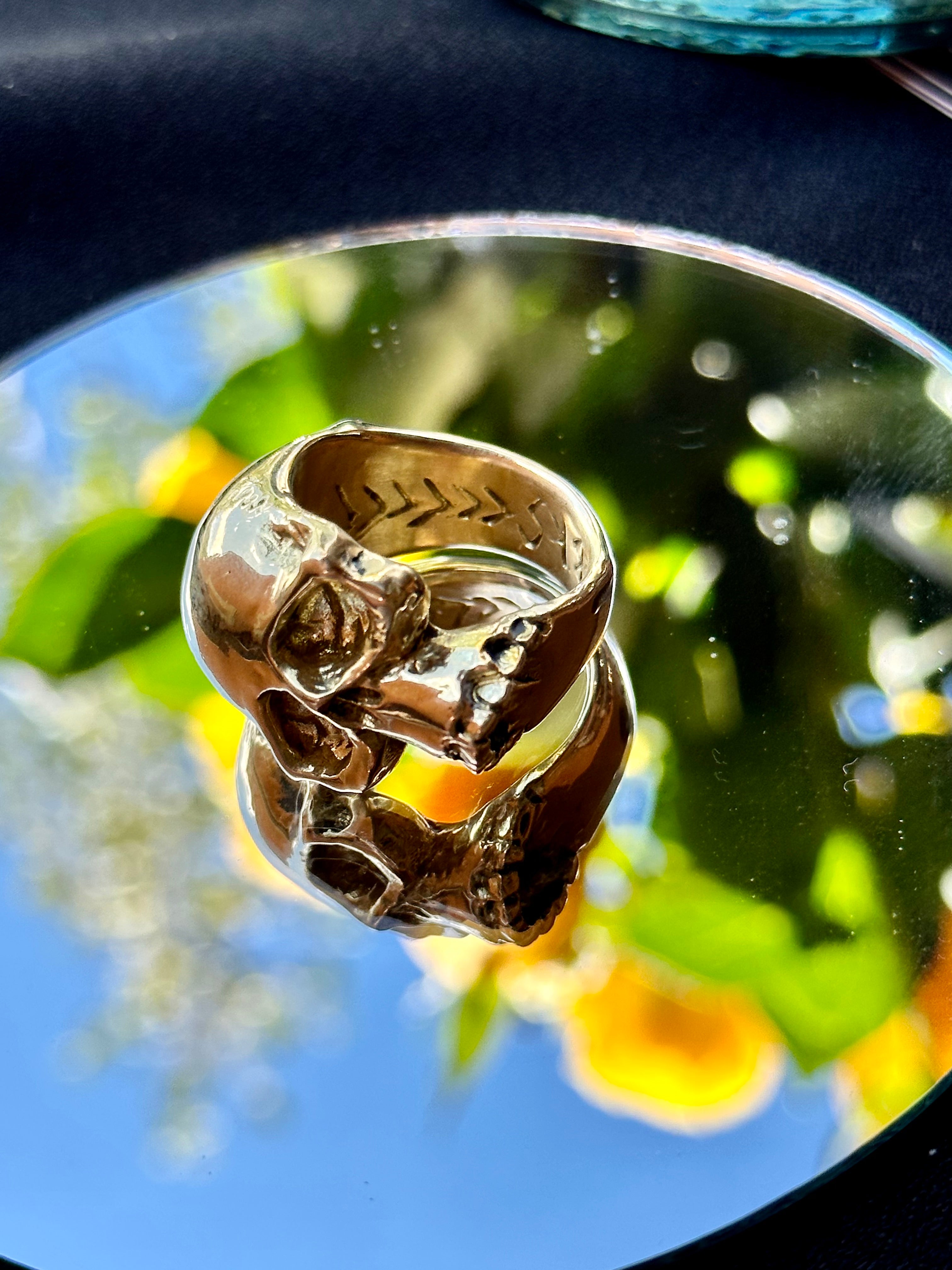 Skully Gold Ring